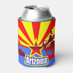 tekening van de vlag van de staat Arizona Blikjeskoeler