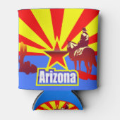  tekening van de vlag van de staat Arizona Blikjeskoeler (Voorkant)