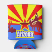  tekening van de vlag van de staat Arizona Blikjeskoeler (Achterkant)