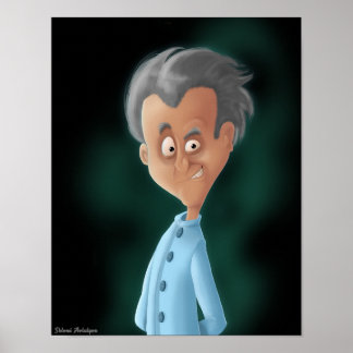 Tekening van docent Mad Poster