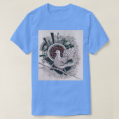 Tekening van duurduivenkunst t-shirt (Design voorkant)