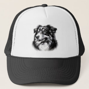 Tekening van een Australische herder Trucker Pet