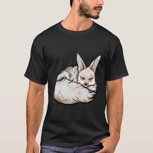 Tekening van een Blanfords vos T-shirt (Voorkant)