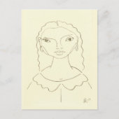 Tekening van een Briefkaart van de Bijengel van ee (Voorkant)