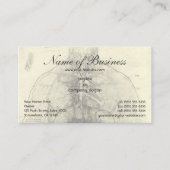 Tekening van een damesromp door Leonardo da Vinci Visitekaartje (Voorkant)