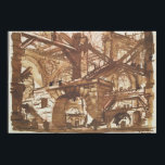 Tekening van een denkbeeldige gevangenis poster<br><div class="desc">Tekening van een denkbeeldige gevangenis | door Giovanni Battista Piranesi | Art Location: Hamburger Kunsthalle,  Hamburg,  Duitsland | Italiaanse kunstenaar | Collectie Afbeelding nummer: XKH155193</div>