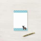 Tekening van een gestroomde Staffordshire Bull Ter Post-it® Notes (Op bureau)