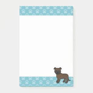 Tekening van een gestroomde Staffordshire Bull Ter Post-it® Notes