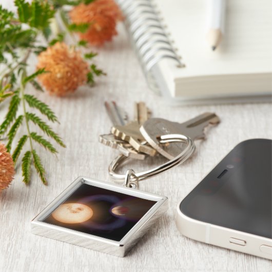 Tekening van een kunstenaar 2 sleutelhanger (Zijkant)