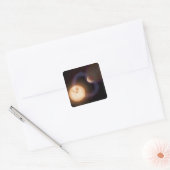 Tekening van een kunstenaar 2 vierkante sticker (Envelop)