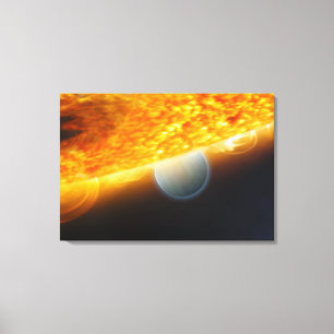 Tekening van een kunstenaar 3 canvas afdruk