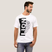 Tekening van een leeuwenkop t-shirt (Voorkant volledig)