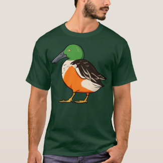 Tekening van een Noordelijke Shoveler T-shirt