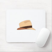 Tekening van een Panamees pet Muismat (Met muis)