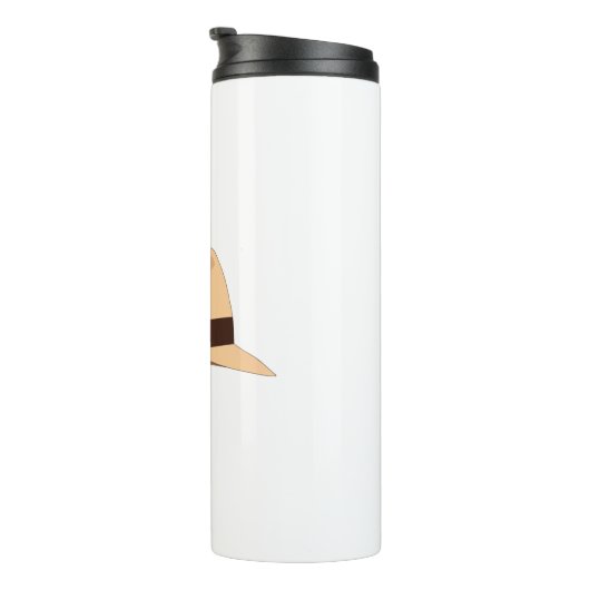 Tekening van een Panamees pet Thermosbeker (Geroteerd rechts)