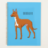 Tekening van een Pharaoh hound hond Planner (Voorkant)