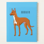 Tekening van een Pharaoh hound hond Planner (Achterkant)