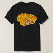 Tekening van een pizza Stromboli T-shirt (Design voorkant)