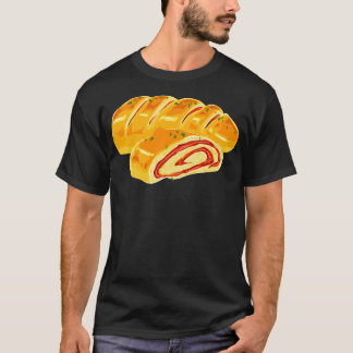 Tekening van een pizza Stromboli T-shirt