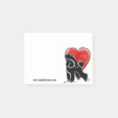 Tekening van een Poodle Post-it® Notes (Voorkant)