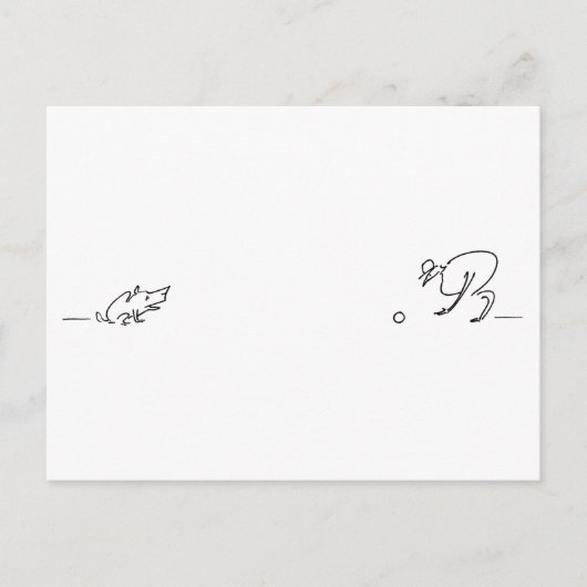 Tekening van een proeftekening briefkaart (Voorkant)