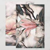 Tekening van een roze magnoliumbloemblad (Voorkant / Achterkant)