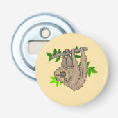 Tekening van een sleuf ondersteboven button flesopener (Voorkant)