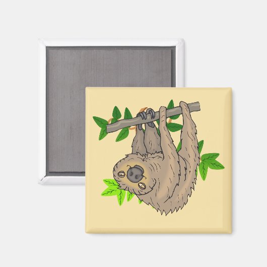 Tekening van een sleuf ondersteboven magneet (Voorkant / Achterkant)