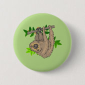 Tekening van een sleuf ondersteboven ronde button 5,7 cm (Voorkant)