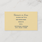 Tekening van een sleuf ondersteboven visitekaartje (Achterkant)