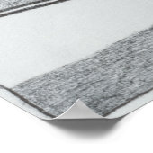 Tekening van een stoomlocomotief poster (Hoek)