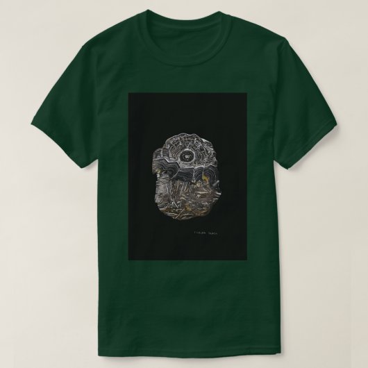 tekening van een stromatoliet door oliespastel t-shirt (Design voorkant)