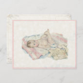 tekening van een zoete kleine Baby Briefkaart (Voorkant / Achterkant)