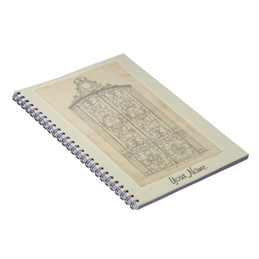 Tekening van Franse architectuur Notitieboek (Rechterzijde)