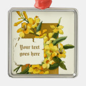 tekening van geel jasmijn ornament (Voorkant)