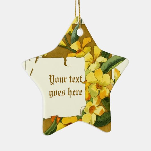  tekening van geel jasmijn ornament (Rechts)