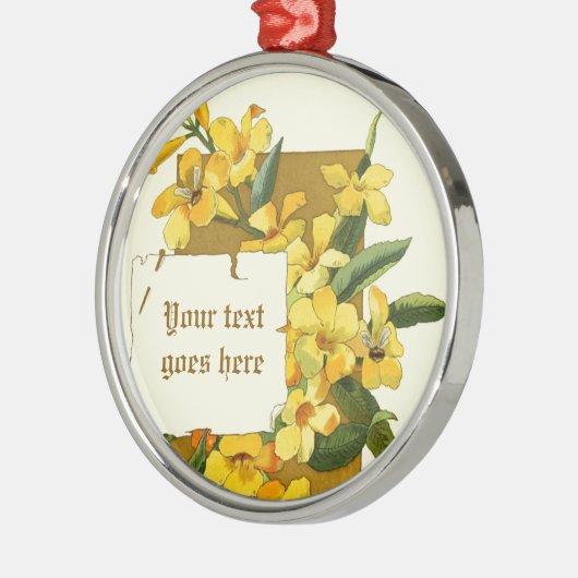 tekening van geel jasmijn ornament (Links)