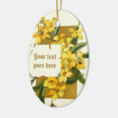 tekening van geel jasmijn ornament (Links)