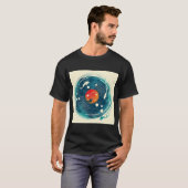 Tekening van geluid van water t-shirt (Voorkant volledig)