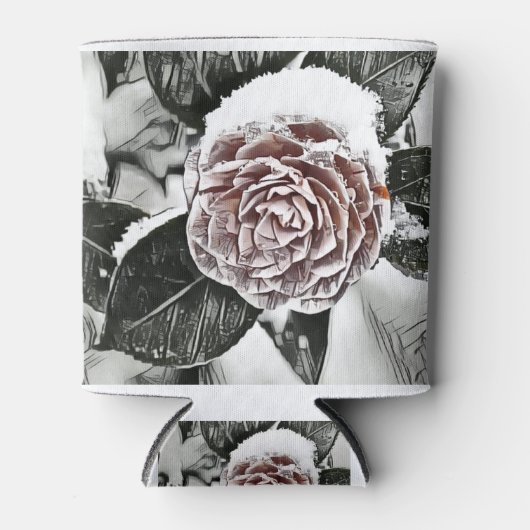 Tekening van gezaaid Roos, bevroren Blikjeskoeler (Voorkant)