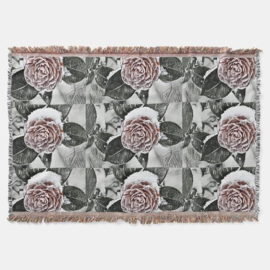 Tekening van gezaaid Roos, bevroren Deken (Voorkant)