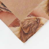 Tekening van Golden Retriever op Blanket Fleece Deken (Hoek)