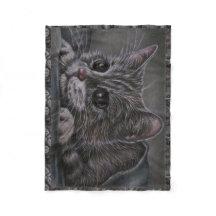 Tekening van Grey Kitten op Blanket