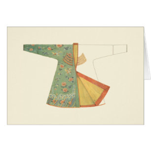 Tekening van halfvoltooide Kimono