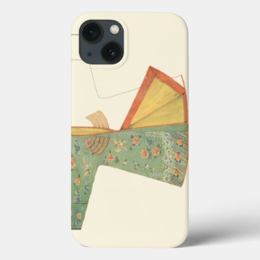 Tekening van halfvoltooide Kimono Case-Mate iPhone Case (Achterkant)