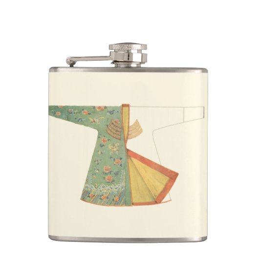 Tekening van halfvoltooide Kimono Heupfles (Voorkant)