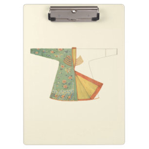 Tekening van halfvoltooide Kimono Klembord