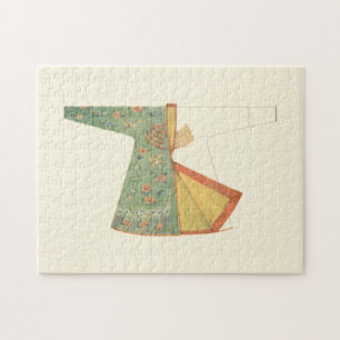 Tekening van halfvoltooide Kimono Legpuzzel