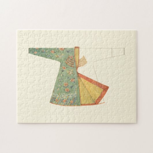 Tekening van halfvoltooide Kimono Legpuzzel (Horizontaal)