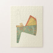 Tekening van halfvoltooide Kimono Legpuzzel (Verticaal)